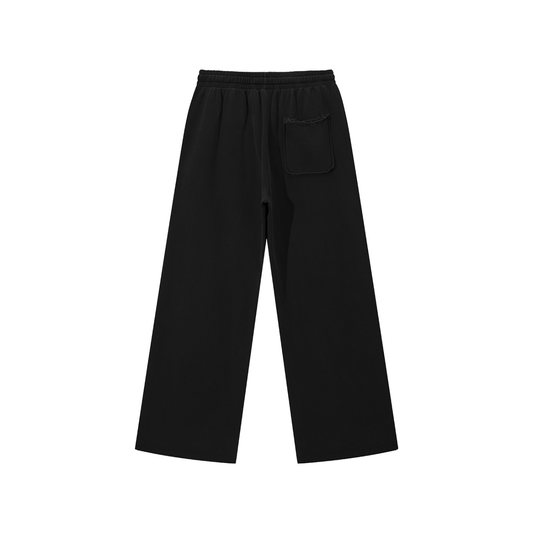 Snow Washed Raw Edge Sweatpants